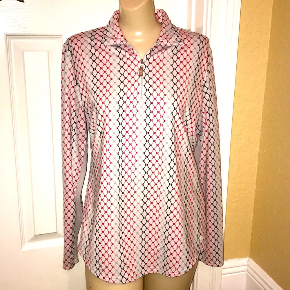 Bette & Court Tennis LS top/cover/jacket Great